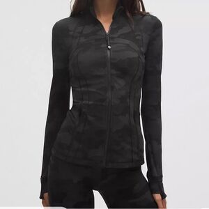 Lululemon Define Jacket Nulu Camo Deep Coal Multi Size 12